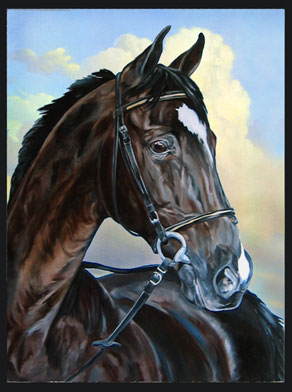 AMANTE life size oil painting